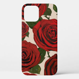 rote Rosen. Nahtloser blumiger Hintergrund. Case-Mate iPhone Hülle