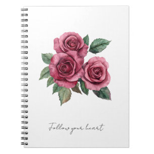 Rote Rosen Notizblock