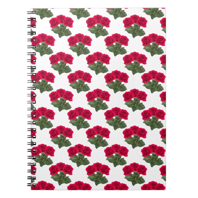Rote Rosen Notizblock (Vorderseite)