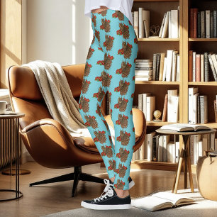 Rote Rosen Owl Blue Leggings