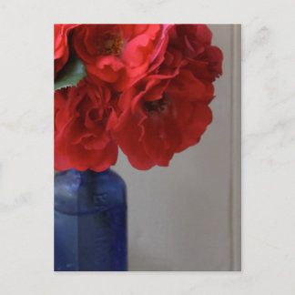rote Rosen Postkarte