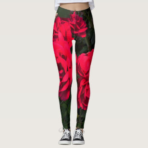 Rote Rosen Rosarium Leggings