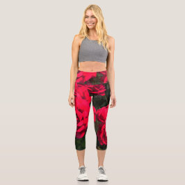 Rote Rosen Rosarium Leggings
