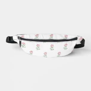 Rote Rosen, Rosenmuster, Blumen Bauchtasche