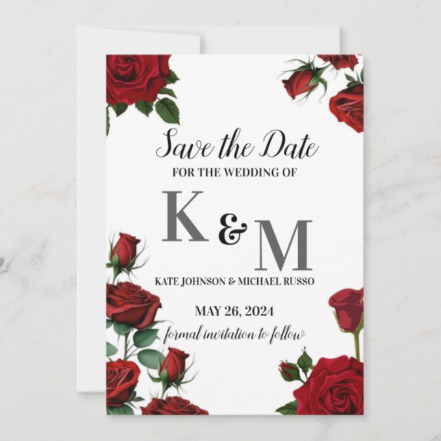 Rote Rosen Save The Date (Vorderseite)