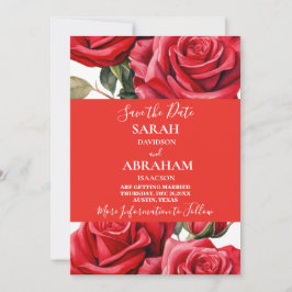 Rote Rosen Save the Date Einladung