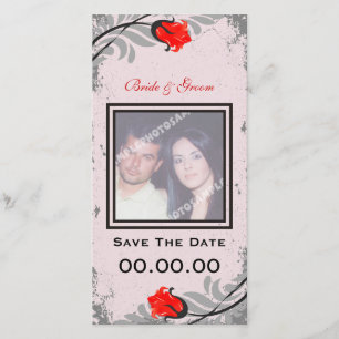 Rote Rosen Save the Date Fotokarte