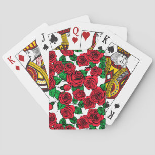 Rote Rosen Spielkarten