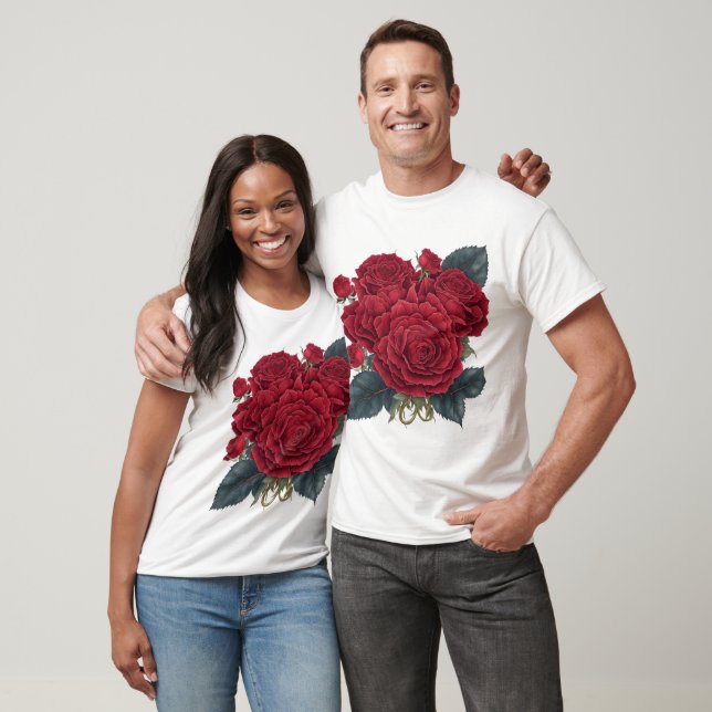 rote Rosen T-Shirt (Unisex)
