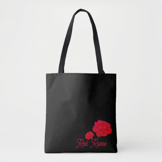 Rote Rosen Tasche (Vorderseite)