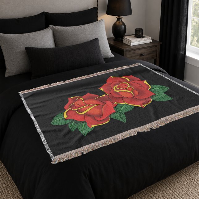 Rote Rosen Tattoo Decke (Von Creator hochgeladen)