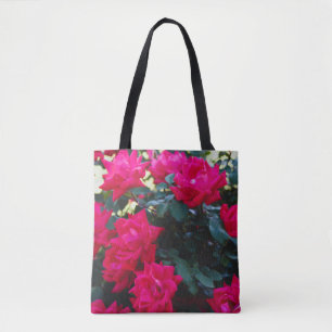 ROTE ROSEN TOTE BAG TASCHE