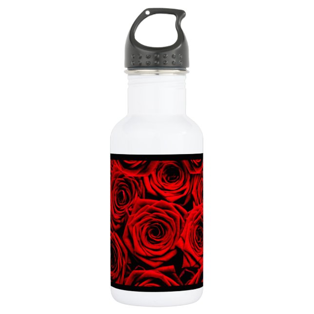 Rote Rosen Trinkflasche (Vorderseite)