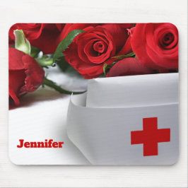 Rote Rosen und Individuelle Name-Geschenke für Kra Mousepad