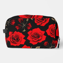 Rote Rosen Waschbeutel