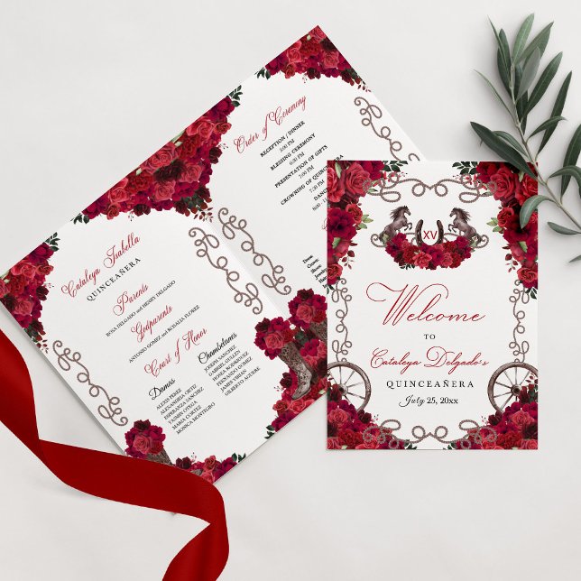 Rote Rosen Western Charro Quinceañera Programm (Von Creator hochgeladen)