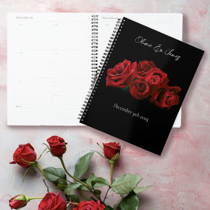 Rote Rosen White Black Wedding Planer