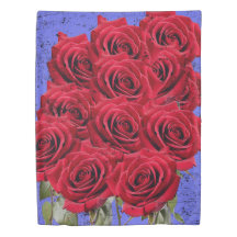 ROTE ROSEN ZWEI SEITEN DUVET DECKER!