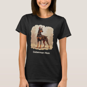 Rote Rostbraune Dobermann Pinscher Hündin T-Shirt