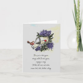 Rote rote Robin-Karte Karte