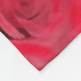 Rote Rote Rosen Fleecedecke