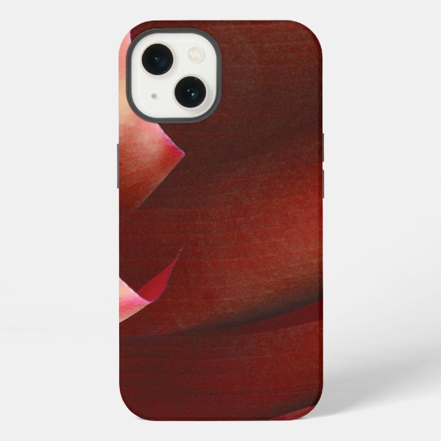 Rote Rüschen iPhone Hülle (Rückseite)