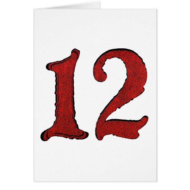 Rote Samt-Feiertags-Zahl-Reihen (Vorne)