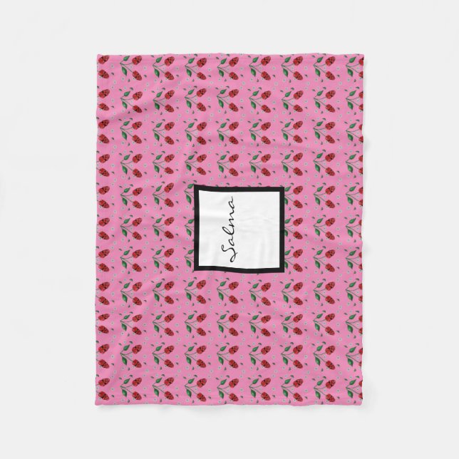 Rote Schädel blühen Fleecedecke (Vorderseite)