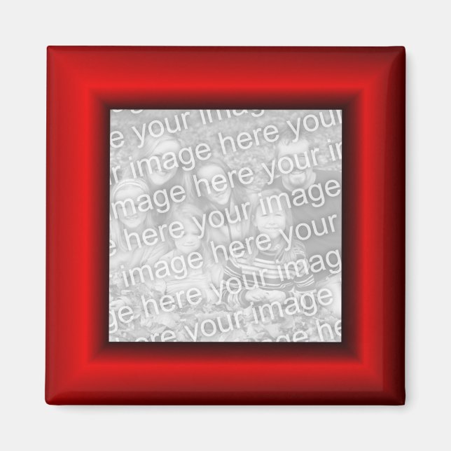 Rote Scheinrahmenumrandung Magnet (Vorne)