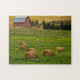 Rote Scheune, Heuballen, Albion, Palouse-Gebiet 2