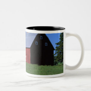 Rote Scheune in Latah County, Idaho state PR MR) Zweifarbige Tasse