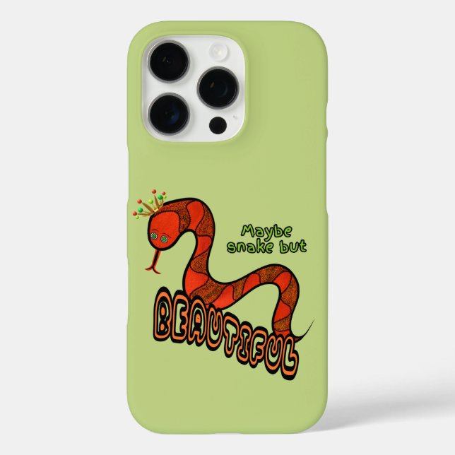 Rote Schlange iPhone 16 Pro Hülle (Rückseite)