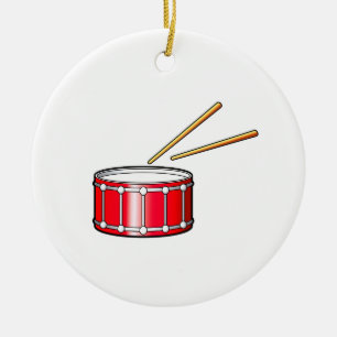 rote Schlingegraphik mit Stöcken Keramik Ornament