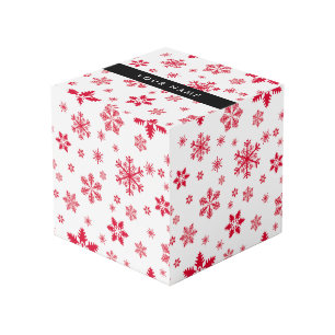 Rote Schneeflocken, Ihr Name, Personalisieren Würfel