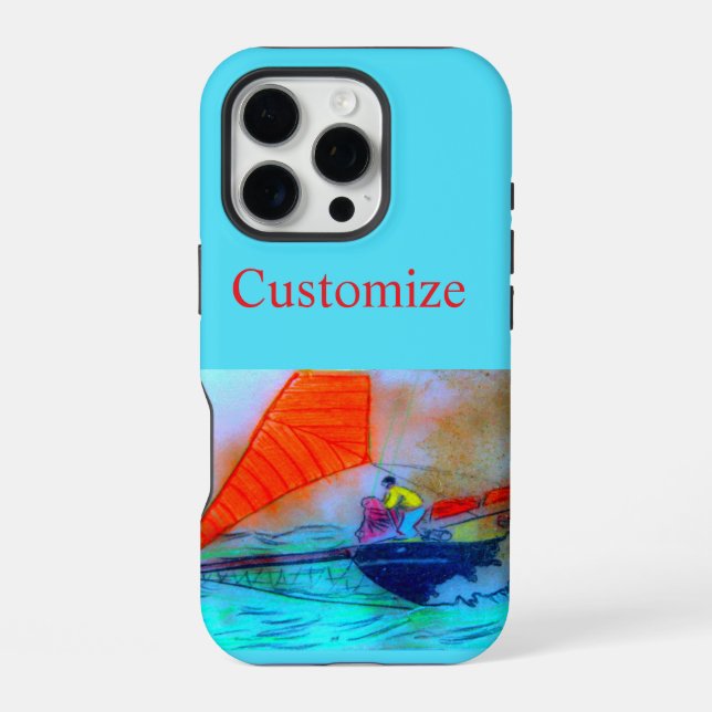 rote Schoner-iPhone-Hülle iPhone 16 Pro Hülle (Rückseite)