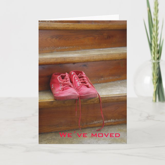 Rote Schuhe, die wir umgezogen haben Ankündigung (Vorderseite)