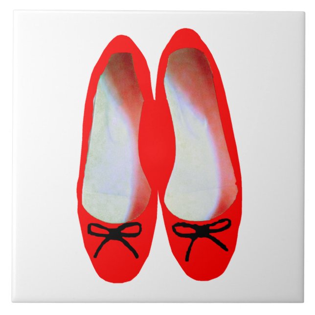rote Schuhe Fliese (Vorderseite)