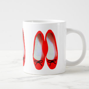 Rote Schuhe Jumbo-Tasse