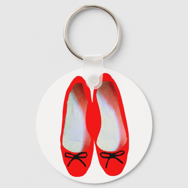 rote Schuhe Schlüsselanhänger (Vorderseite)