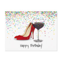 Rote Schuhe und Rotwein