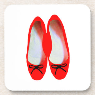 rote Schuhe Untersetzer