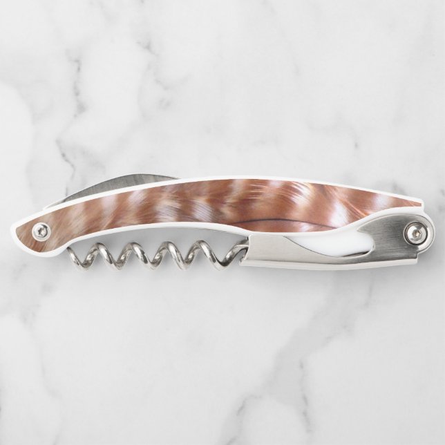 Rote Schuppenfedern Kellnermesser (Rückseite)