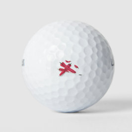 Rote Schüttelfrost warme Chili Paprikaschoten Aqua Golfball