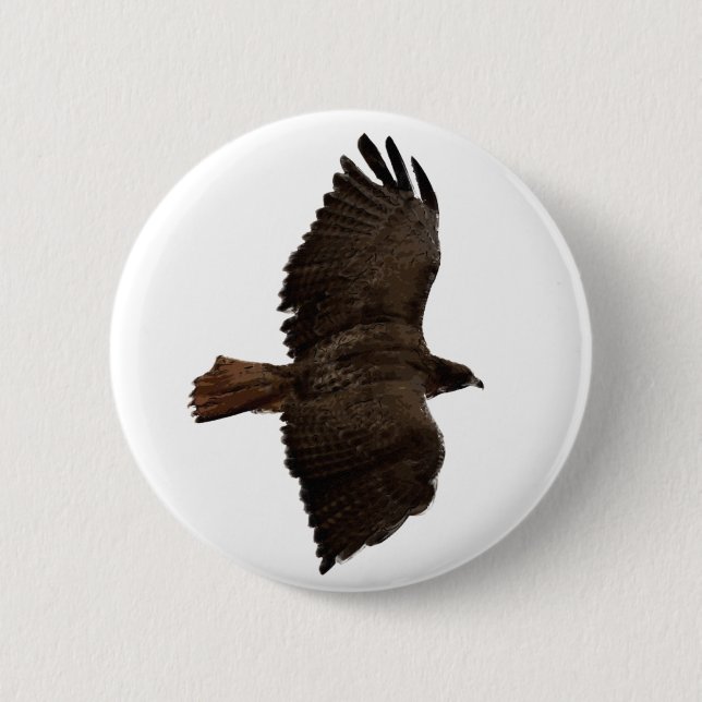Rote Schwanz Button (Vorderseite)