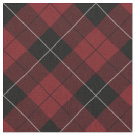 Rote Schwarz-weiße karierte Tartan-Diagonale Stoff