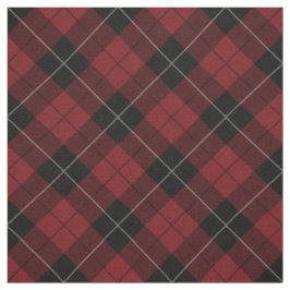 Rote Schwarz-weiße karierte Tartan-Diagonale Stoff