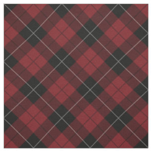Rote Schwarz-weiße karierte Tartan-Diagonale Stoff