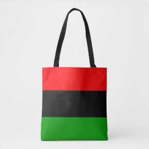 Rote, schwarze, grüne afrikanische Flagge Tasche
