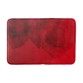 Rote schwarze Liebe abstrakte moderne Malkunst Badematte