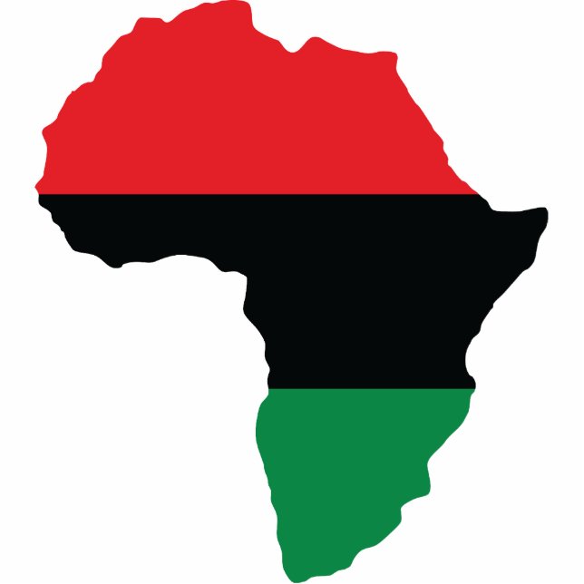 Rote, schwarze u. grüne Afrika-Flagge Fotoskulptur Schlüsselanhänger (Vorne)